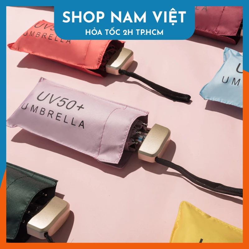 Ô Dù Che Mưa Che Nắng Chống Tia UV Siêu Gấp Gon