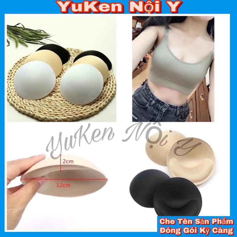 Combo 2 Miếng Mút Độn Dày Vừa-Đệm Tròn Giúp Siêu Đẩy,Tạo Khe
