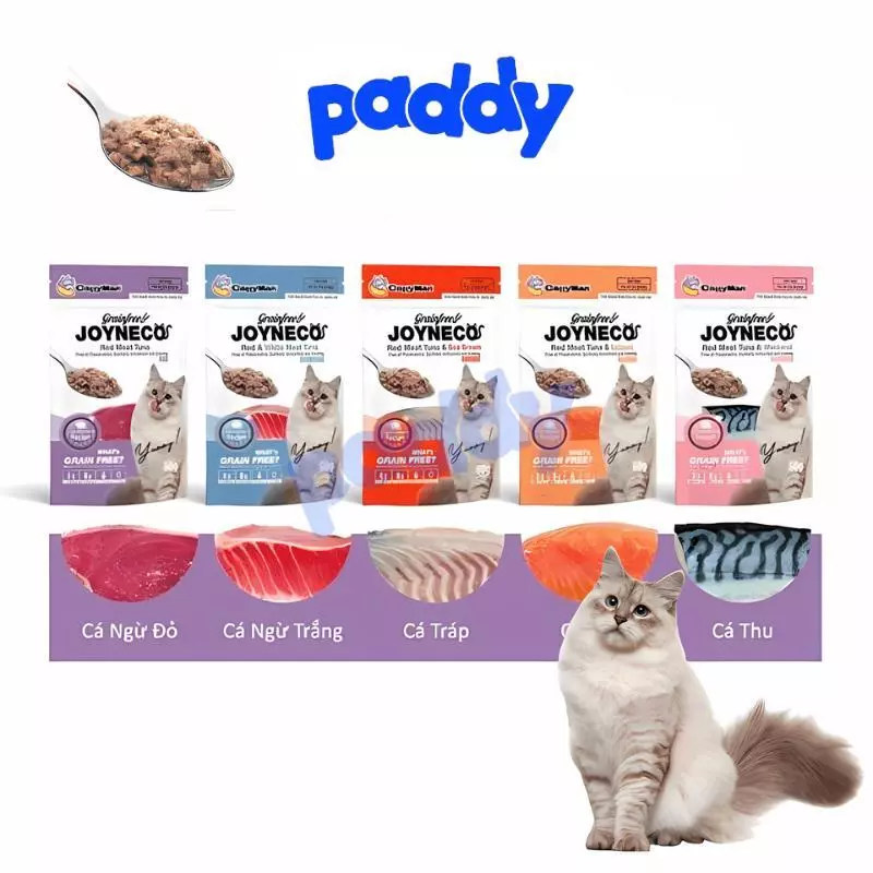 Pate Mèo Joyneco CattyMan Cá Tươi Giàu Dinh Dưỡng 60g