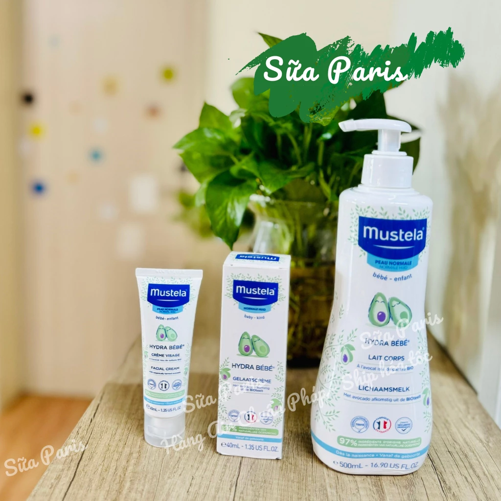 Kem dưỡng ẩm Mustela hydra bébé dành chi trẻ từ sơ sinh_Sữa Paris Aderma