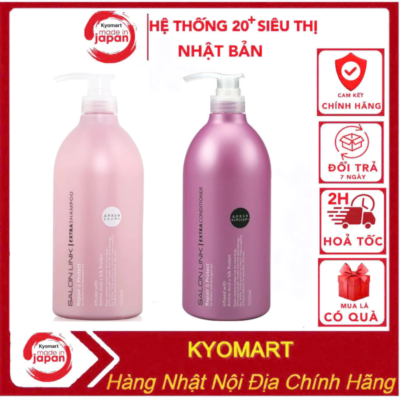 Dầu Gội - Xả Salonlink 1000ml Nhật Bản