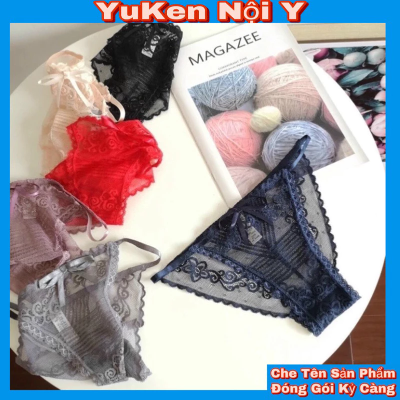 Q.T08-Quần Lót Nữ Sexi-Chíp Ren Cao Cấp 2 Dây Mềm,Mịn Cực Chất