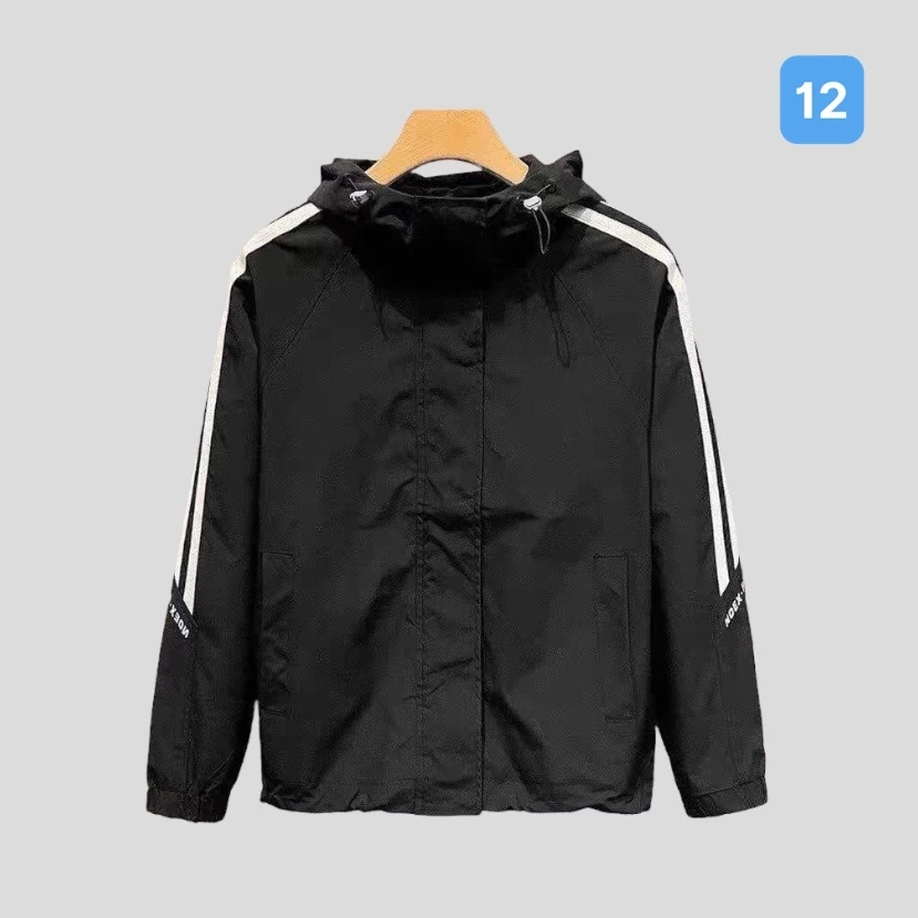 Áo khoác gió nam nữ chất dù 2 lớp OBOKFASHION, áo khoác dù hộp unisex form rộng AKD012