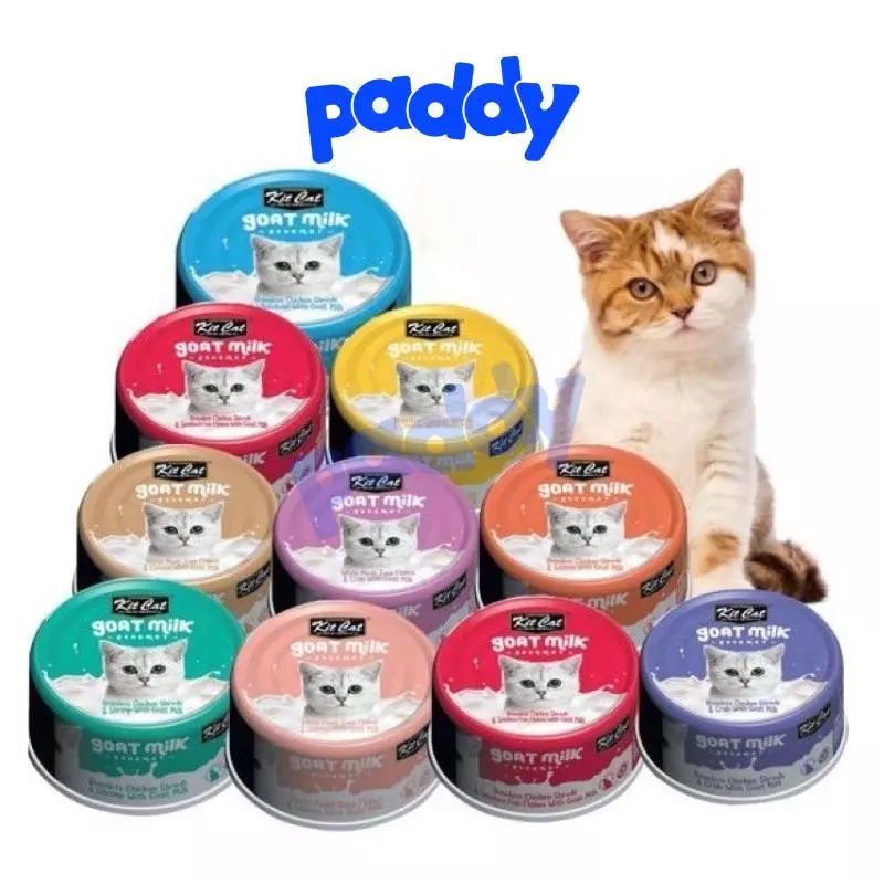 Pate Cho Mèo Kit Cat Sữa Dê Bổ Sung Canxi (Lon 85g)