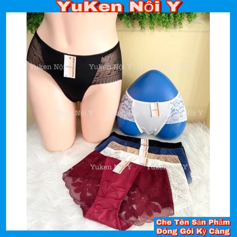 💖Quần Lót Nữ MaRa Phối Ren Lưng Cao💖Chất Vải Thun Lạnh,Vải Bóng,Mịn Kết Hợp Ren Mềm Mại,Nhẹ