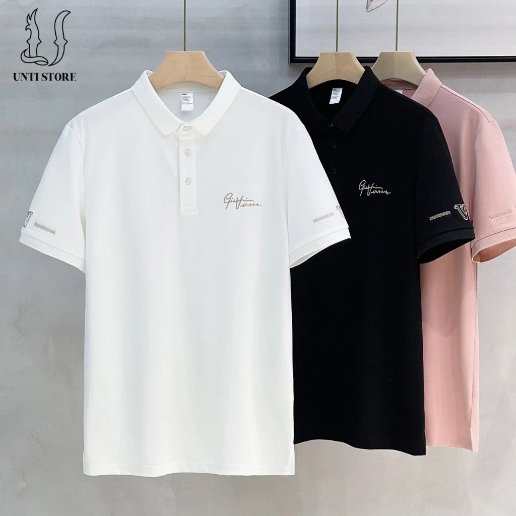 Áo thun Polo thêu chữ V cao cấp - UNTI STORE - BH02