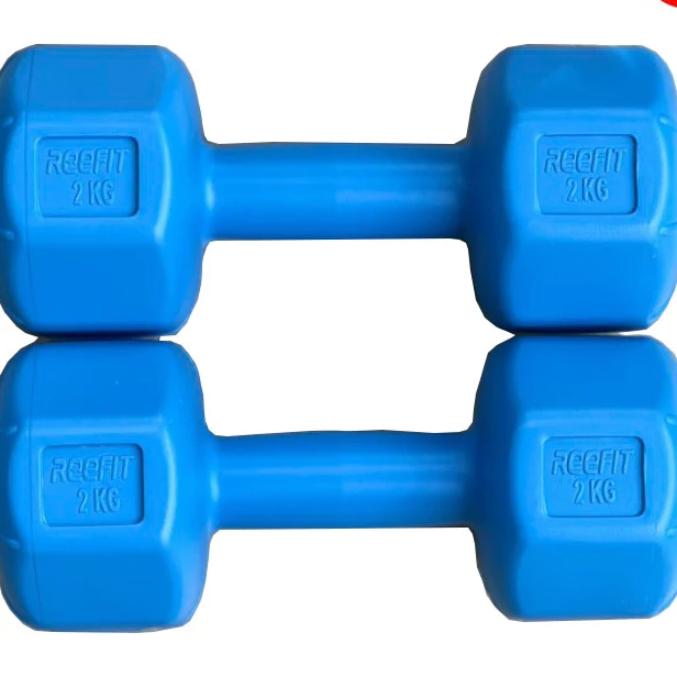 Bộ 2 tạ tay nhựa bát giác 2kg x 2 cục = 4kg
