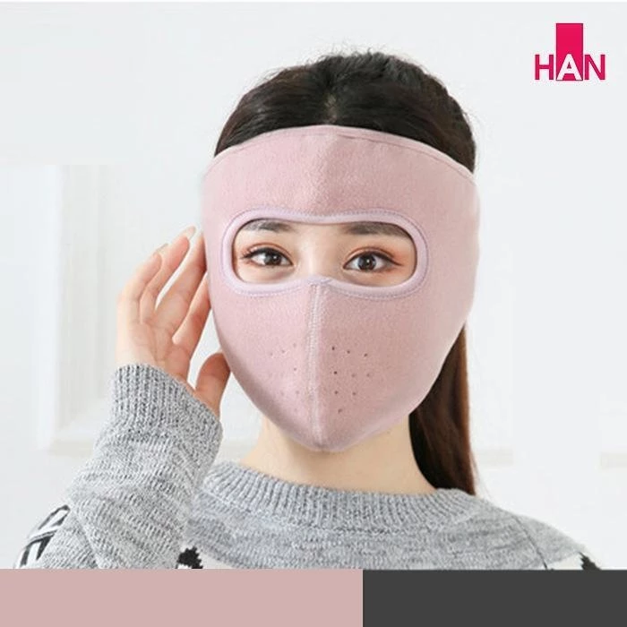 【Hwang】Khẩu Trang Vải Nỉ Dán Gáy Che Kín Mặt Tai,Chống Nắng Che Mặt Sport