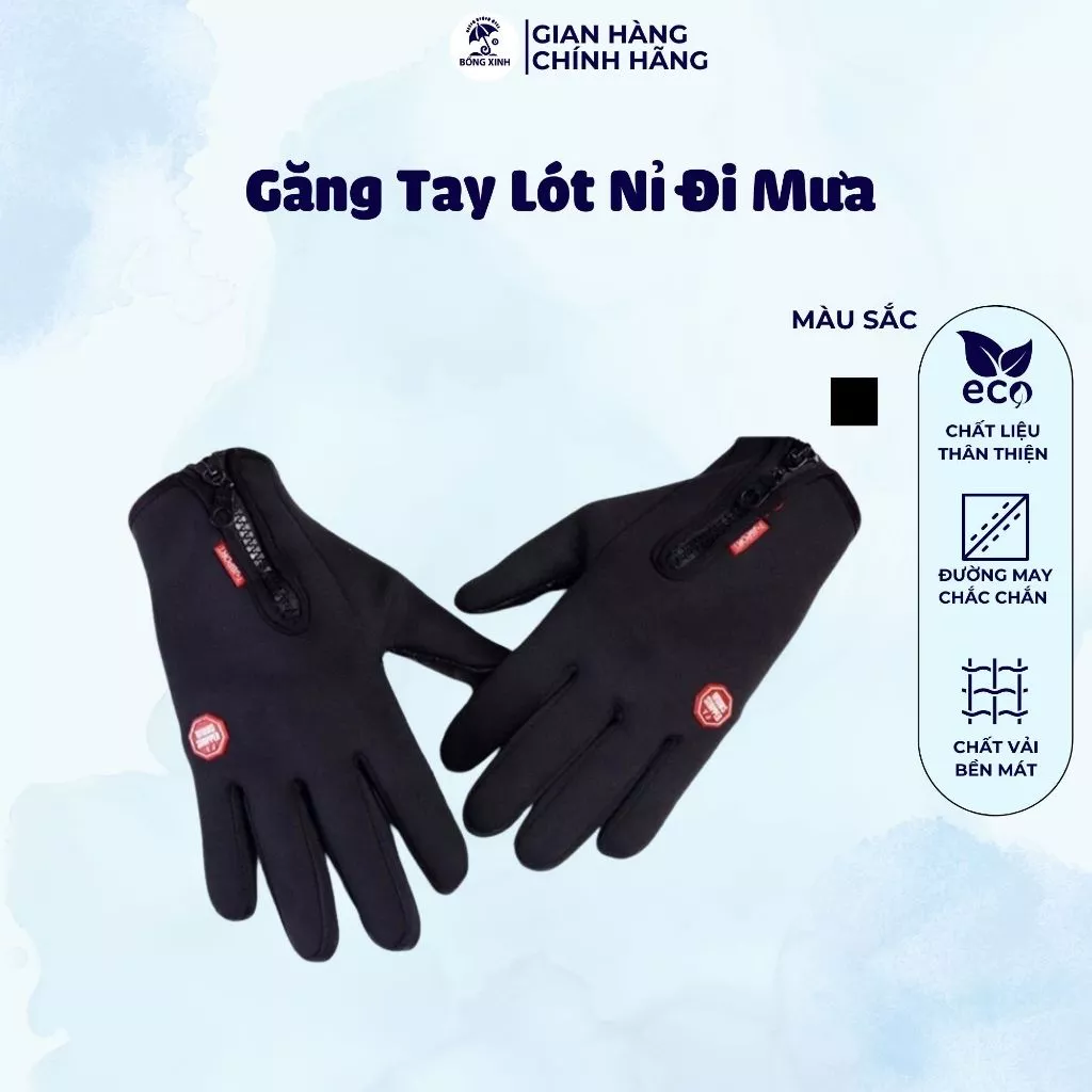 Găng tay lót nỉ lông đi mưa mùa đông hàng đẹp loai 1