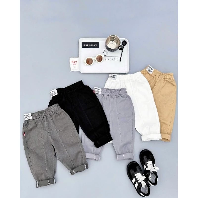 Quần kaki mềm đẹp phong cách cho bé