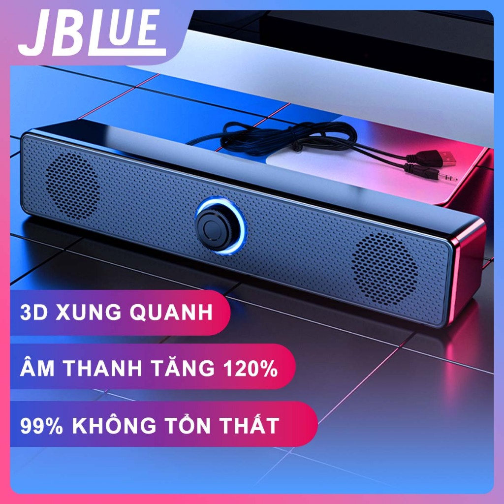 JBLue Loa Có DâY Cao Cấp Siêu Bass, Bluetooth 5.1, Cho Điện Thoại Máy Tính…