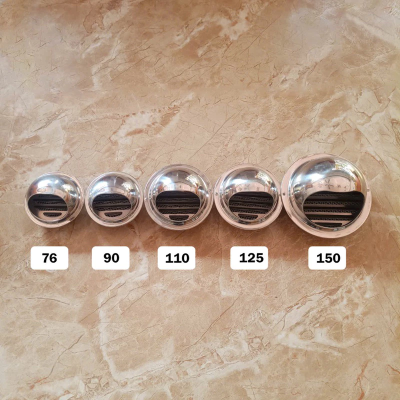 [ INOX BẢO HÀNH 5 NĂM] Chụp Thông hơi, Thông gió. Dùng cho ống  D60-76-90-100-110-114-125-140-150-160-200  Inox 304