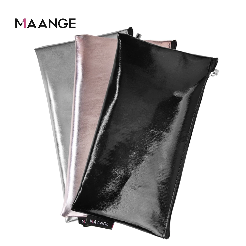 MAANGE Túi Đựng Trang Điểm Không Thấm Nước Chất Liệu PU Cao Cấp 0117