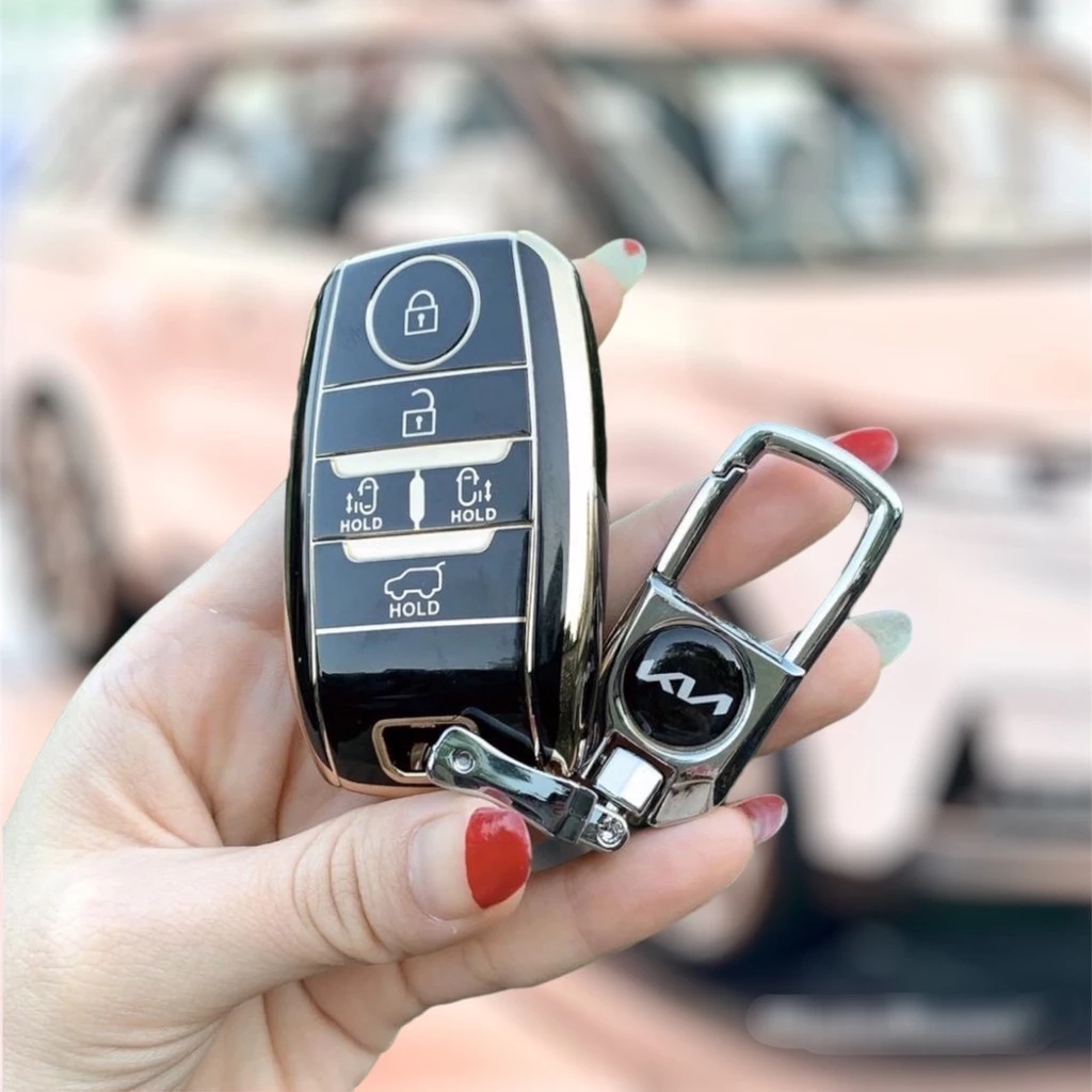 Ốp chìa khóa xe Kia Sedona chất liệu TPU cao cấp bảo vệ chìa khóa xe Móc Khoá Móc Khóa
