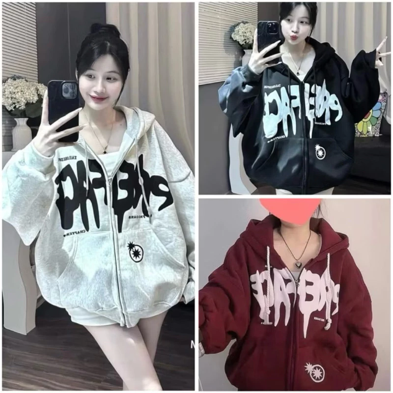 Áo khoac nỉ hoodie form rộng mũ 2 lớp free size dưới 70kg Chữ Chảy