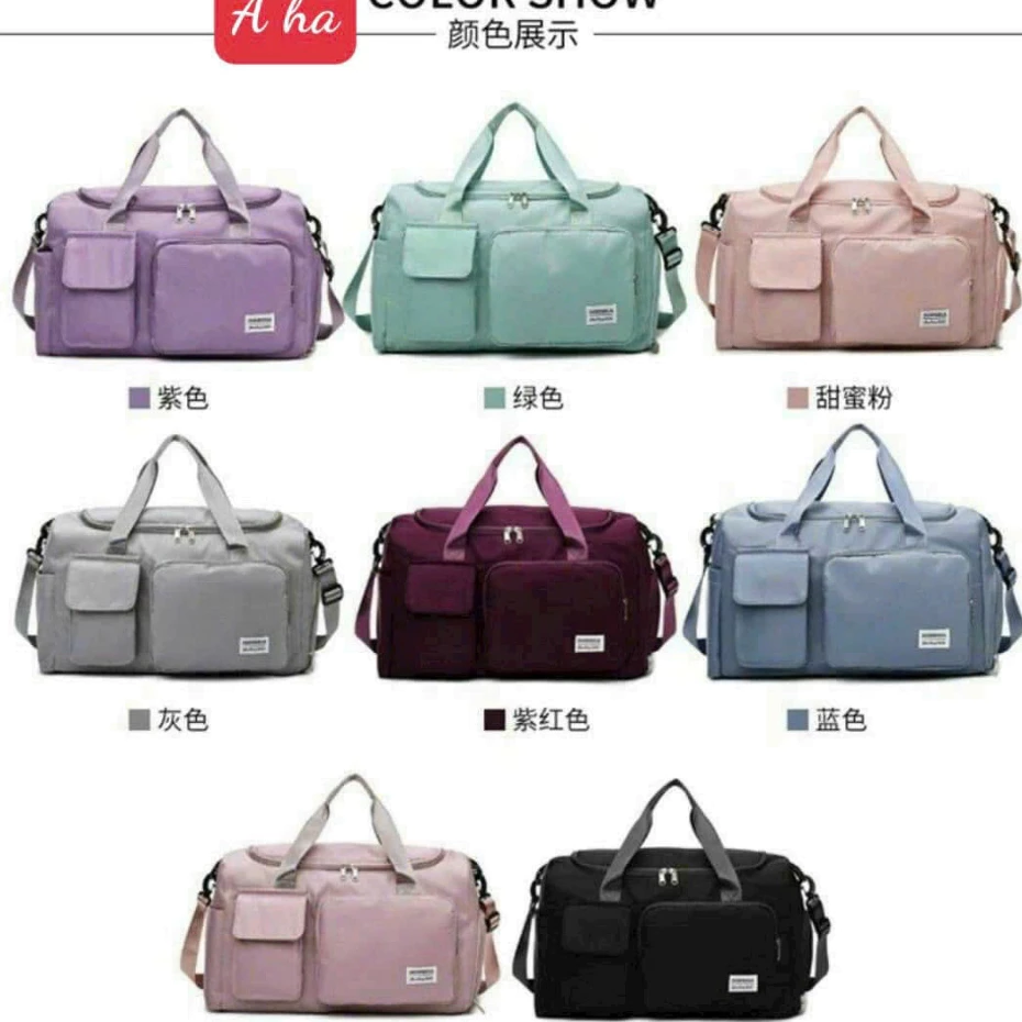 Túi Trống Du Lịch Nữ BOXELO Mẫu Mới Thể Thao,Túi Đựng Đồ Tập Đa Năng Cho Nam Có Ngăn Để Giày 45x27x22cm