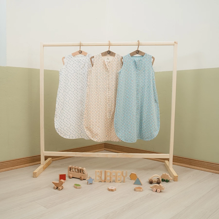 Túi ngủ khóa giữa Iconic BU Baby, kén ủ chống lanh chống giật mình, nhộng chũn giúp bé ngủ ngon | ACT4511IM