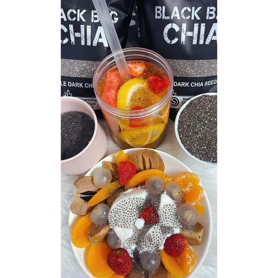 Hạt Chia Đen Túi 500gr - Date mới