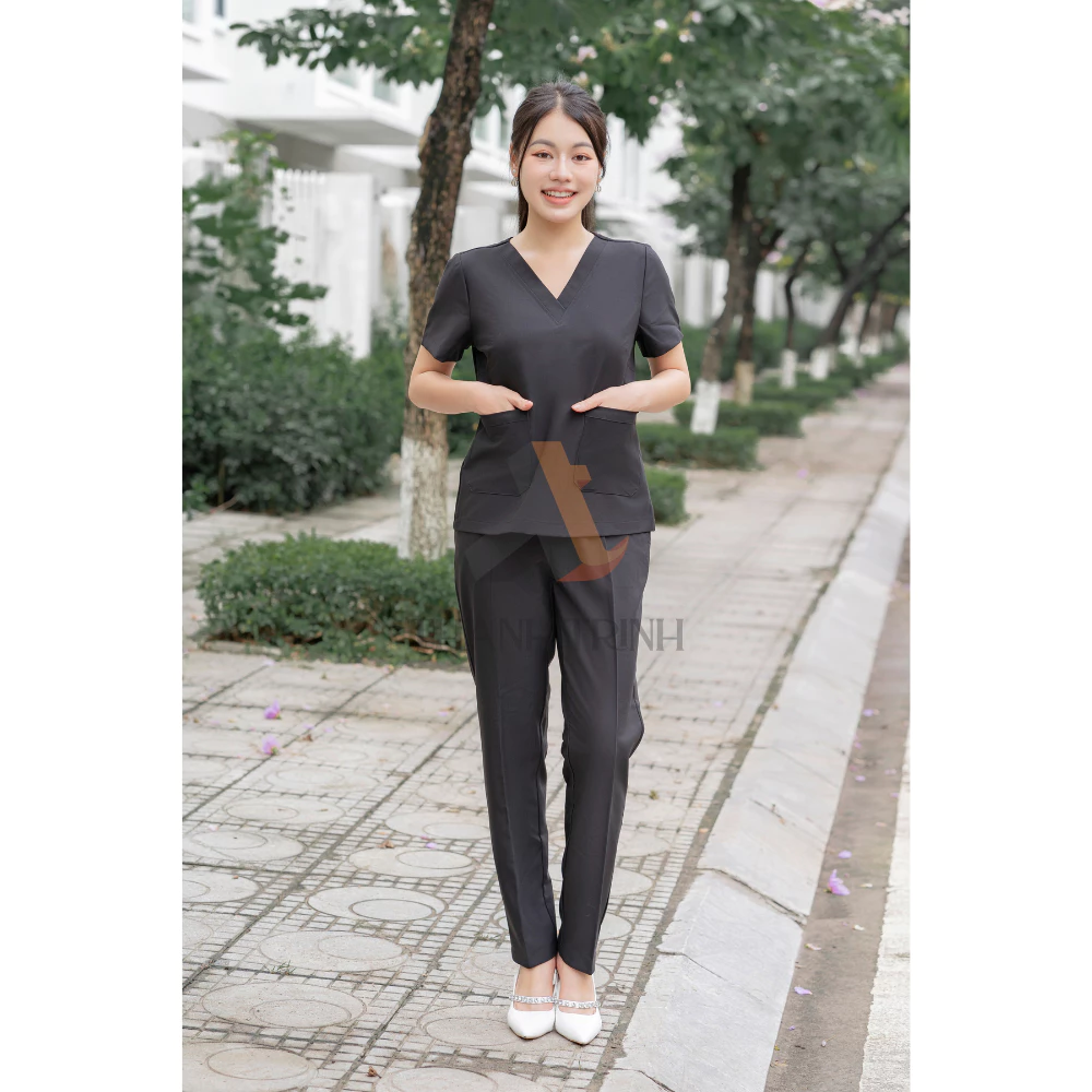 [LẺ ÁO] Áo Scrubs bác sĩ, áo scrubs nữ, quần ao phòng mổ, đồng phục y tế cao cấp cotton Nhật