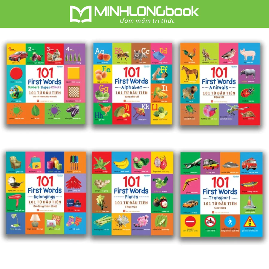 "Sách: 101 Từ Đầu Tiên / 101 First Words - Phát Triển Tư Duy Song Ngữ Cho Bé" đang được đối chiếu cho người mua tại Việt Nam