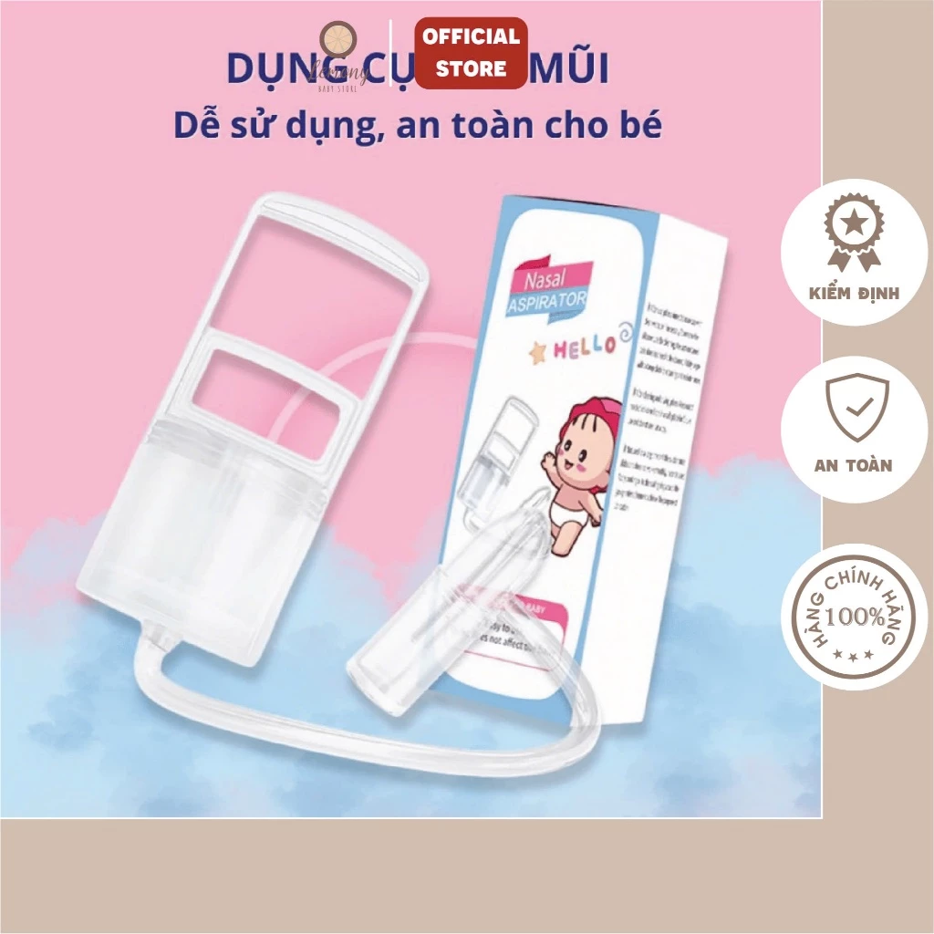 Dụng cụ hút mũi kéo tay thế hệ mới, chất liệu nhựa nguyên sinh, lực hút mạnh an toàn cho bé
