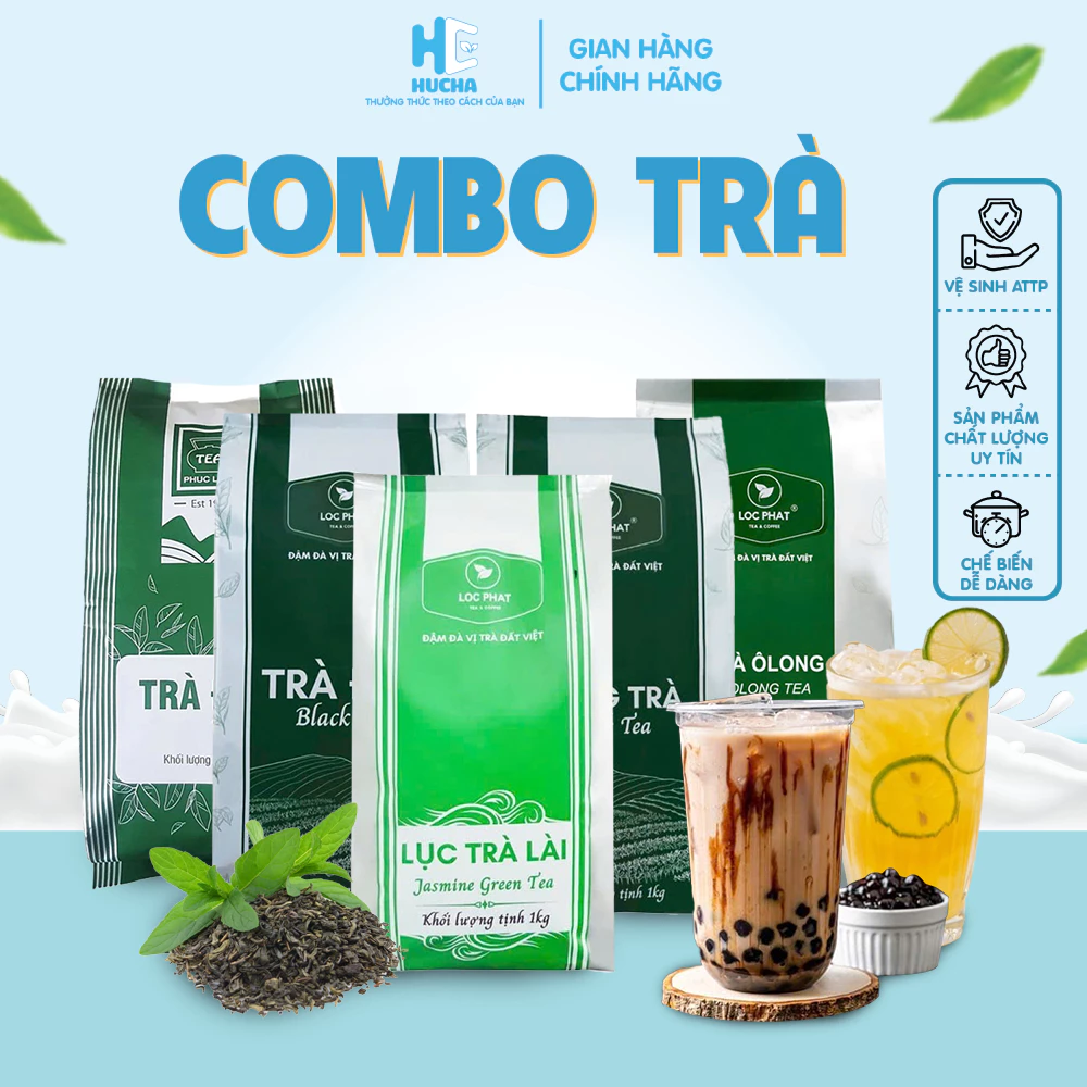 Hồng Trà, Trà Đen nguyên liệu pha trà sữa trân châu thơm ngon đậm vị gói 100g-Nguyên liệu Hucha