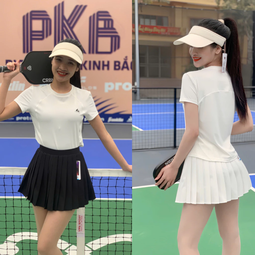 Bộ Pickleball NAQIYAYABEI 1003,1004 bộ váy thể thao, Tennis thun lạnh cao cấp hàng hãng