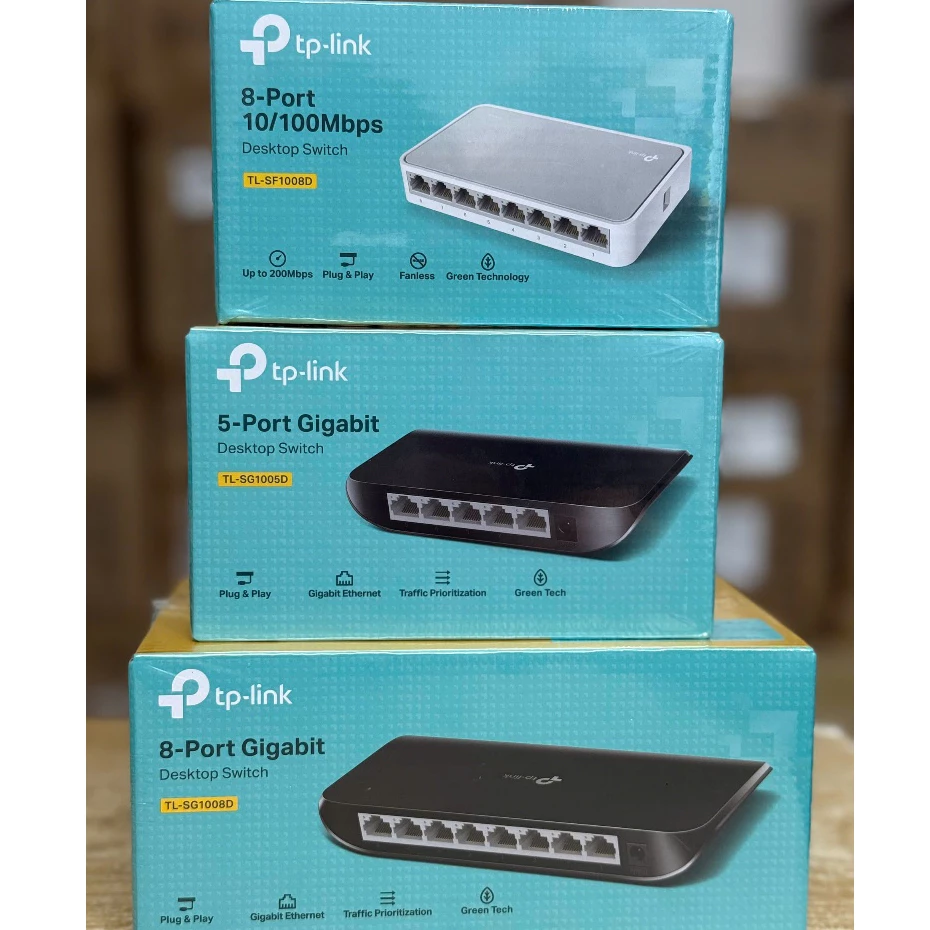 Bộ chia mạng 5,8 cổng 10/100/1000 TPLINK SF1005D, SG1005D,SF1008D, SG1008D (Hàng chính hãng Bảo Hành 24 Tháng)