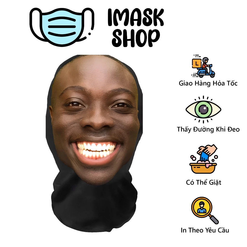 Mũ Trùm Đầu Meme Troll Vui Vẻ Đeo Đi Làm Đi Chơi Dành Cho Cả Nam Và Nữ