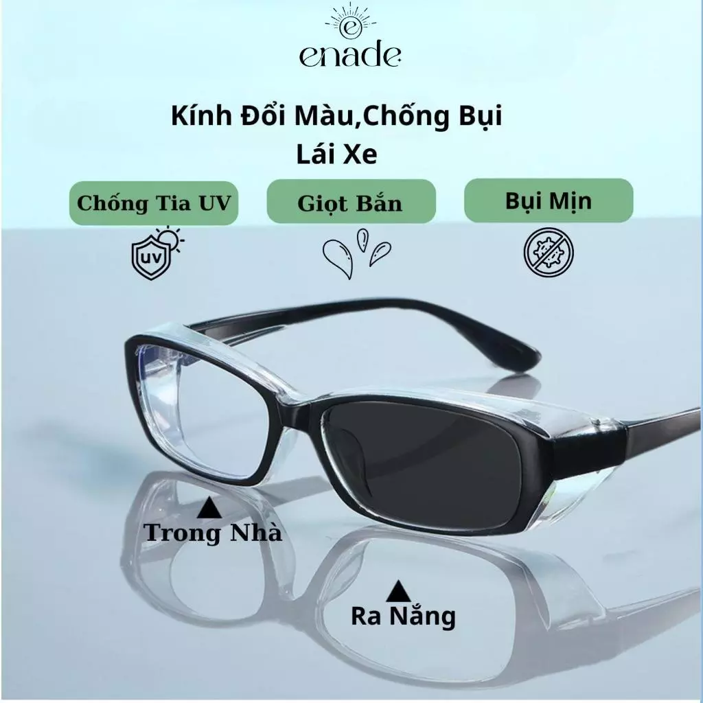 Kính Đổi Màu Chống Tia UV,Chống Giọt Bắt,Bụi Mịn Mới 2025