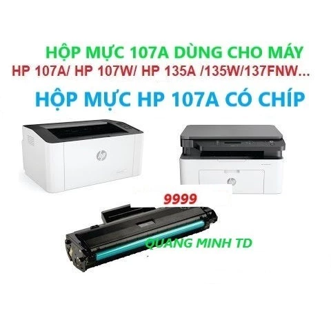 Hộp mực HP 107A cho máy in HP 107A /107w/ 135A / 135w/ 137fnw...
