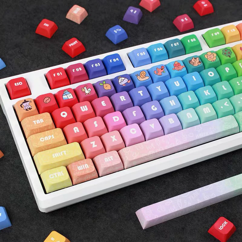 Keycap PBT Profile XDA cao 9.5mm| Keycap XDA lắp được hầu hết các layout bàn phím [ Sắc Màu ]
