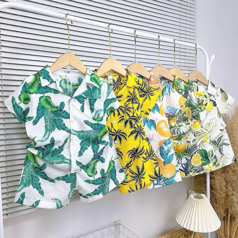(7-35kg) bộ đồ đùi mặc nhà, bộ đồ mặc đi biển cho bé, chất vải đũi mềm mịn mát