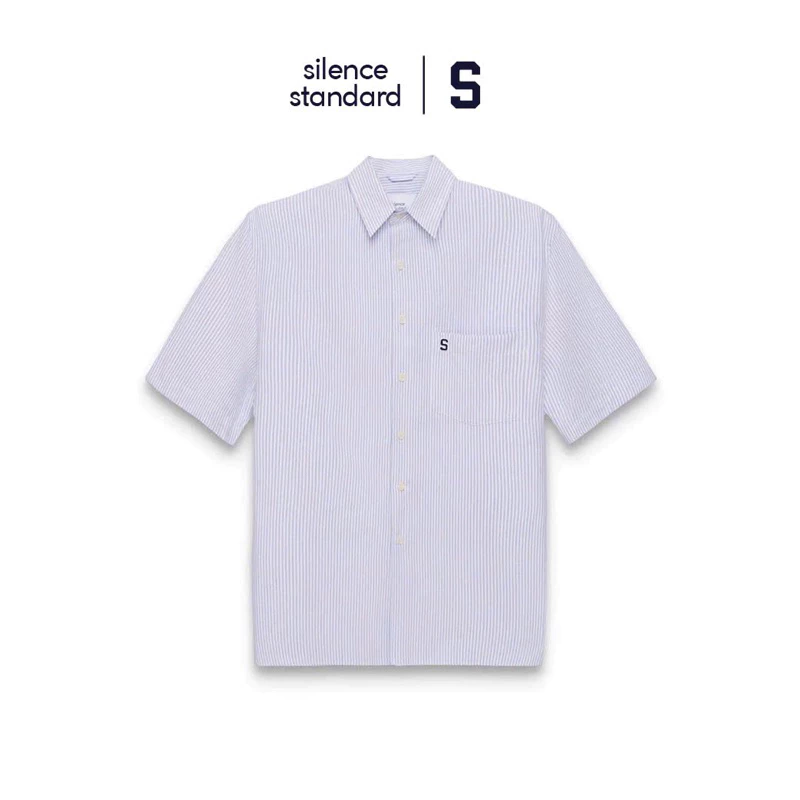 Áo sơ mi ngắn tay SilenceStandard Premium Oxford Stripe [SO07]