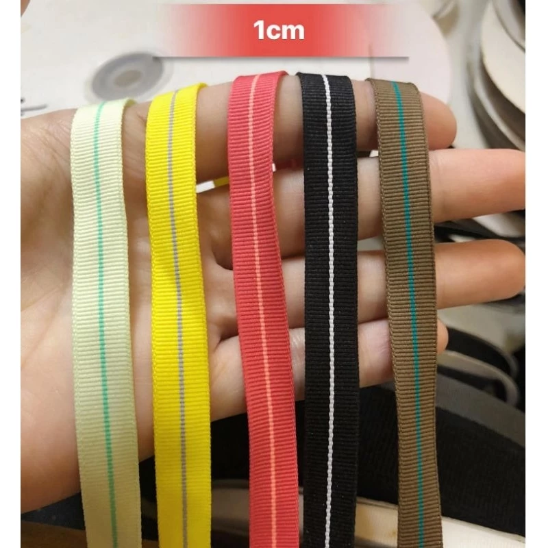 dây viền sọc quần áo thể thao, viền cổ áo phông,trang  trí quần áo ,hanmade nhiều màu sắc bản 1cm
