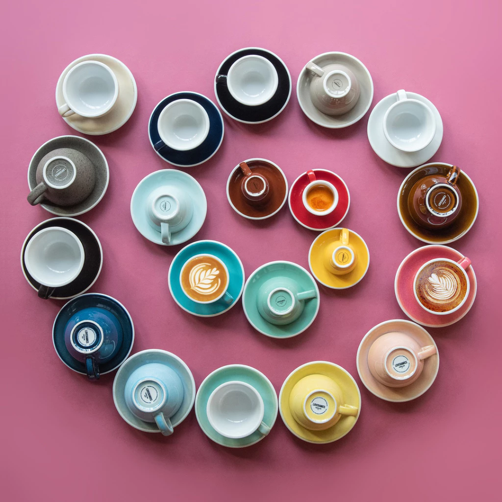 Ly Cà Phê Egg 250ml Cappuccino Cup & Saucer (Màu Cơ Bản) - Loveramics