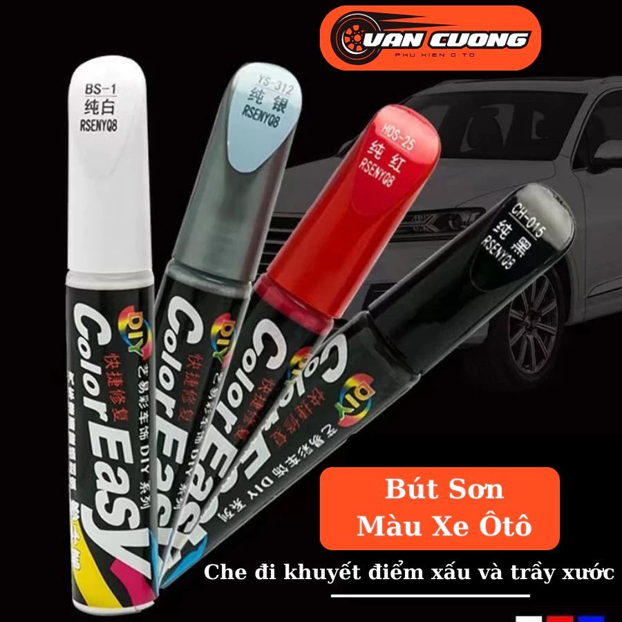 Bút Xóa Xước Dành Cho Xe Hơi, Xe Máy Nhiều Màu,  Sơn Sửa Chữa Tự Động, Phục Hồi Bề Mặt Trong Suốt