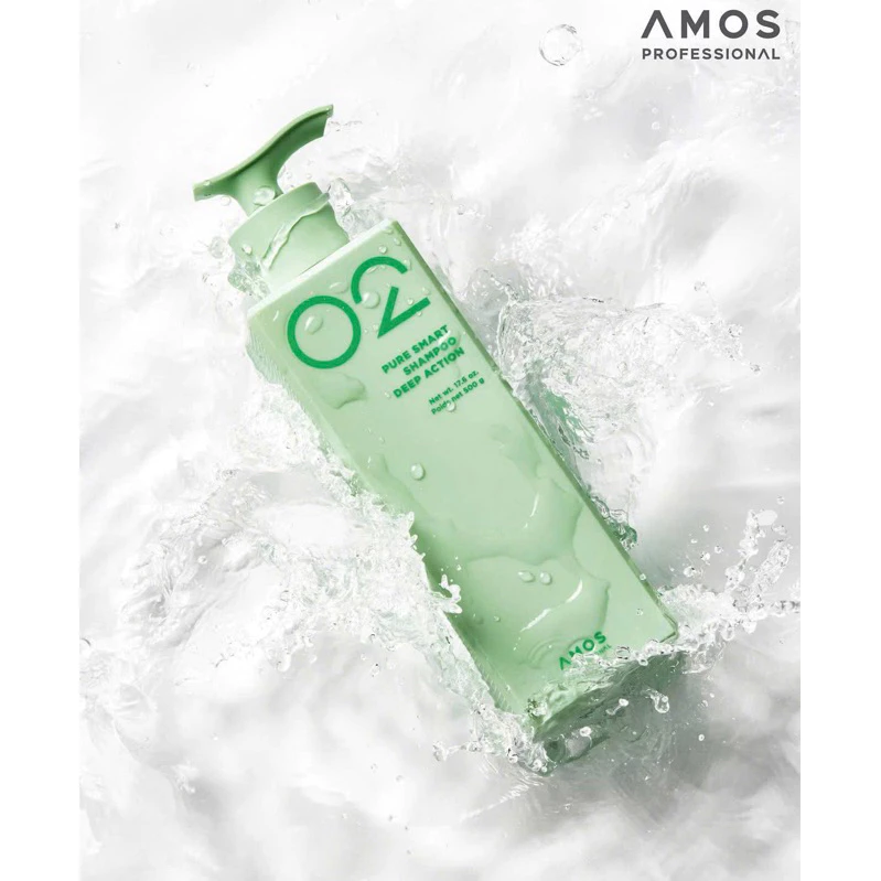[Hàn Quốc ]Dầu Gội Amos Pure Smart Deep Action TRỊ GÀU , DƯỠNG KHÔNG KHÔ TÓC AMOS Hàn Quốc 🇰🇷