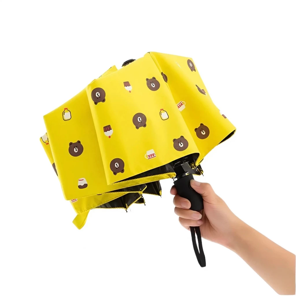 [Top Value] Ô Dù Đi Mưa, Nắng LS1-0660-2340 Gấp Gọn Hình Gấu Dễ Thương