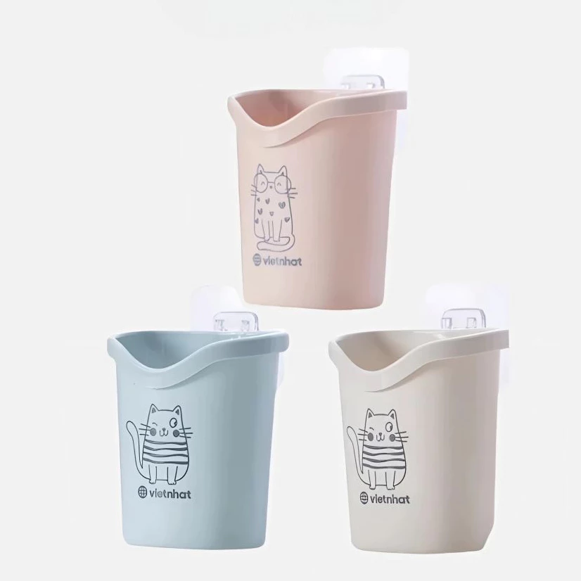 [LAIMAX] Cốc Dán Tường Nhựa Việt Nhật NH463 Cắm Bàn Chải, Kem Đánh Răng, 1 Cốc Dán Có Lỗ Thoát Nước (6370)