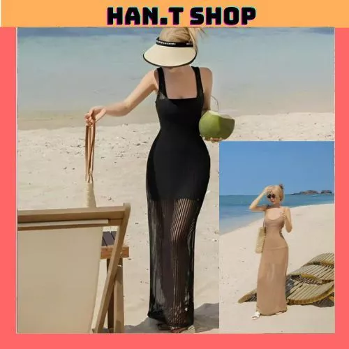 Ms 009 Bikini, Đầm ren,phối thun tăm lạnh ôm body,from váy dài ik hình sang chảnh, Hàng cao cấp, chuẩn xịn HAN.T SHOP