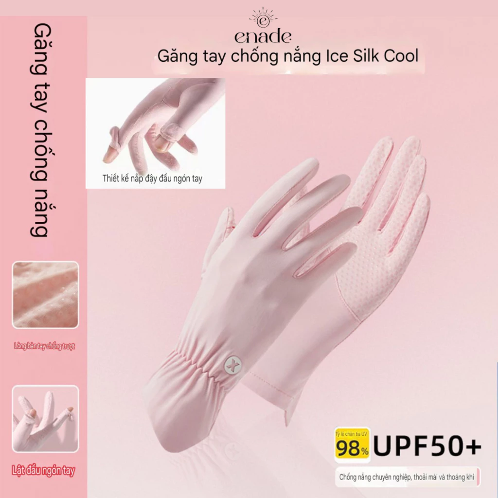 [Bo Viền] Găng Tay Chống Nắng,Chống Tia UV Bo Viền ENADE Mẫu Mới 2025