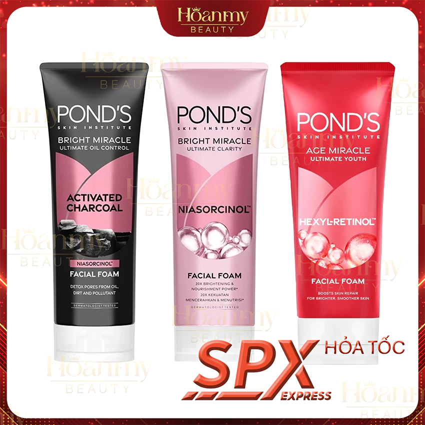 Sữa rửa mặt Ponds sáng da sạch sâu 100G