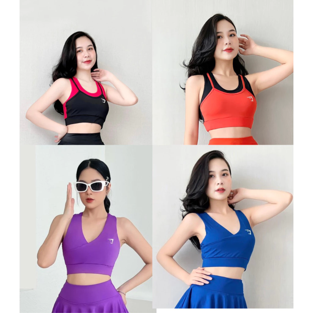 Áo bra  tập gym yoga ,picklebal  thể thao nữ chất pholy  dày mềm mịn thoải mái, co giãn tốt và thoáng khí
