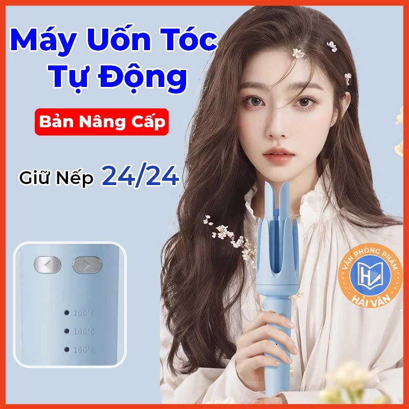 Máy uốn tóc làm tóc xoăn tự động đường kính uốn 32mm  xoay 360 độ lớp phủ gốm sứ bảo vệ tóc khi tạo kiểu bảo hành 1 năm