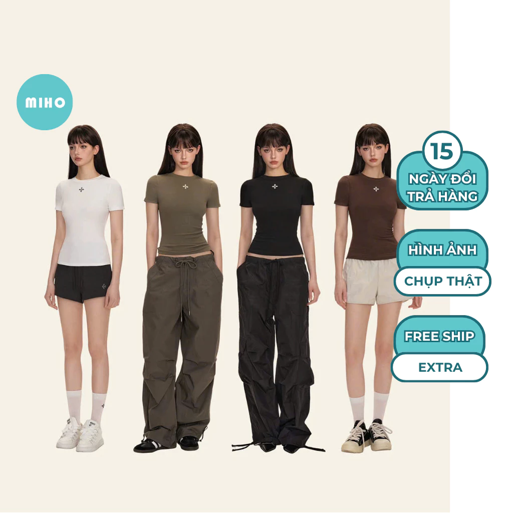 Áo Thun Body In Hình Ngực, Áo Thun Zip Chất Vải Cotton Co Dãn Thoáng Mát Miho House