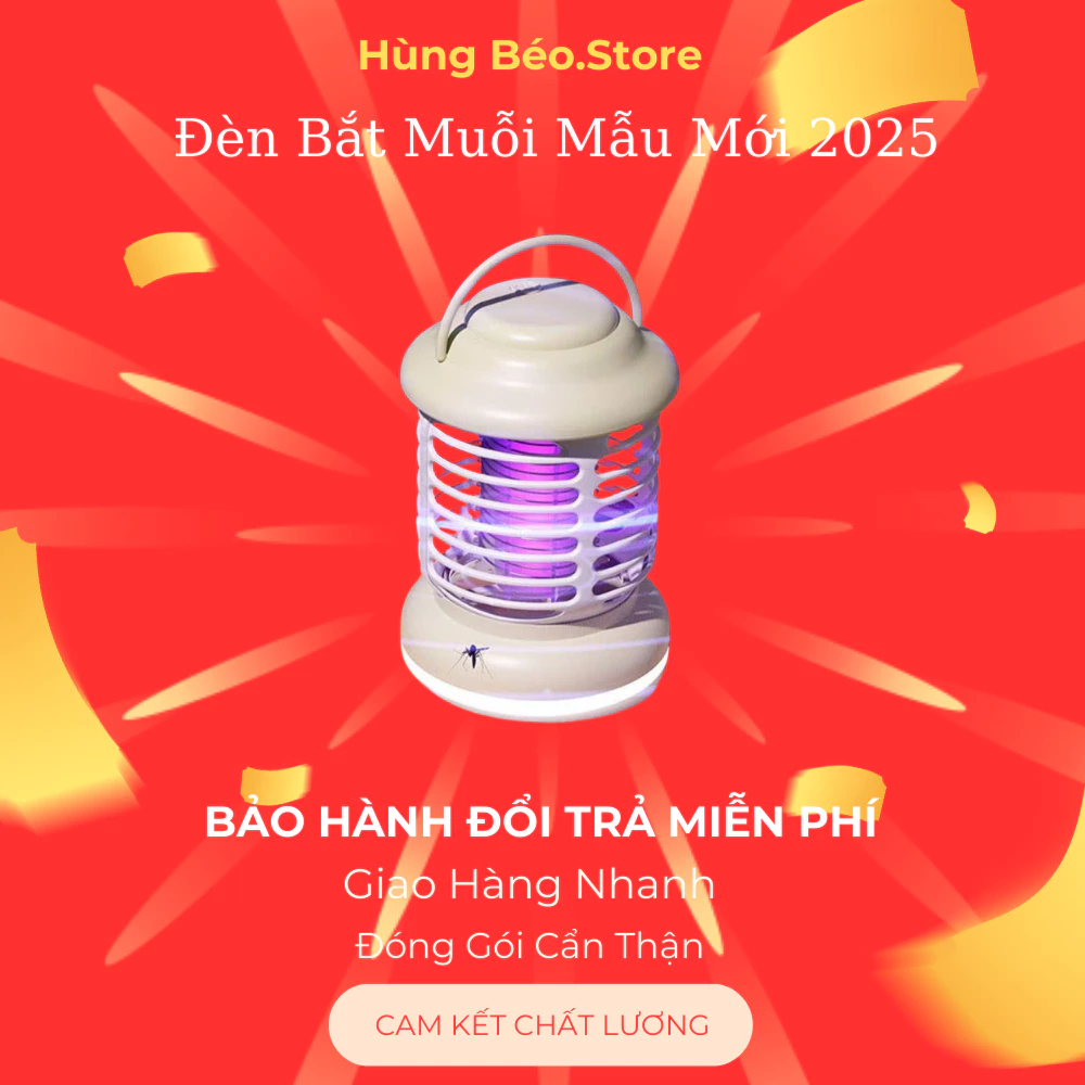 [Mẫu Mới 2025] Đèn Bắt Muỗi DIệt Côn Trùng Kiêm Đèn Ngủ