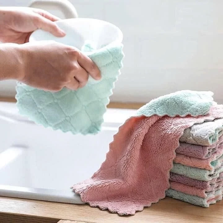 Combo 50 - 100 Khăn Lau Bếp 2 Mặt Đa Năng , Khăn Lau Dầu Mỡ Vết Bẩn , Làm Sạch Nhanh Dễ Dàng, Thấm Hút Tốt