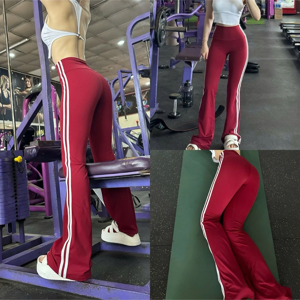 Quần Dài Ống Loe Q22 Chất  LULU  Co Giãn Thể Thao Tập - Gym - Yoga - Aerobic GYMMY