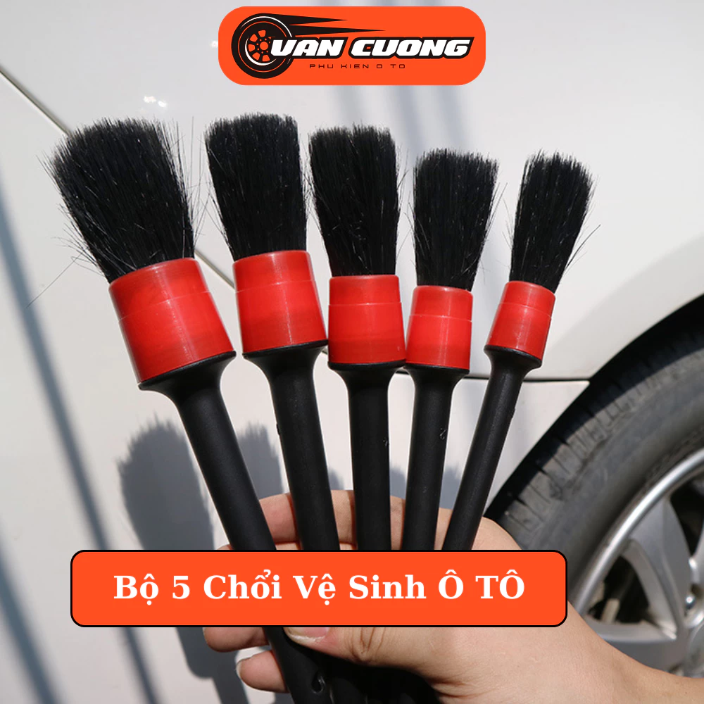 Bộ Chổi  Ô Tô 5 Chổi Vệ Sinh Đa Năng, Dụng Cụ Làm Sạch Vệ Sinh Điều Hoà Các Góc Ô Tô, Tủ & Bàn Phím Laptop P132x01